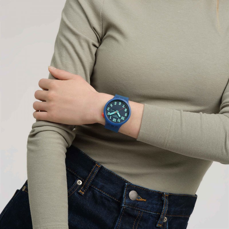 Swatch - Essentially Bold - Quadrante Blu - Silicone