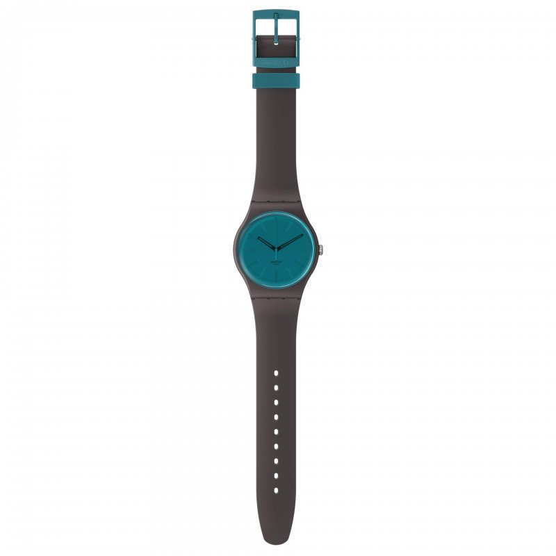Swatch - Dark Duality - Quadrante Blu - Marrone