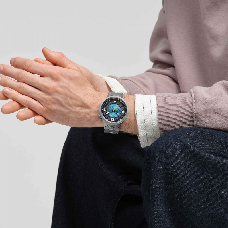 Swatch - Frostbloom - Acciaio Inossidabile - Nero/Blu
