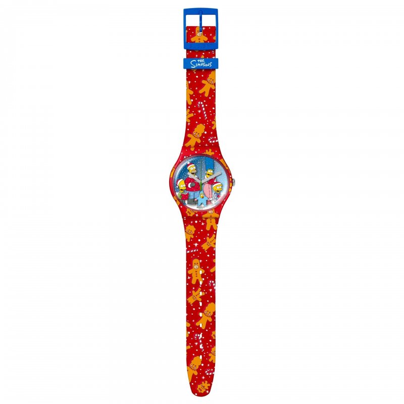 Swatch - Wondrous Winter Wonderland - Collezione Simpsons - Rosso