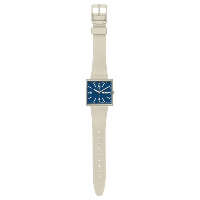Swatch - What If Beige - Quadrante Blu - Bioceramic
