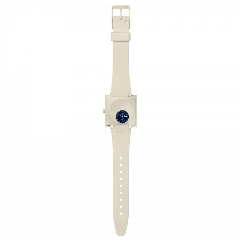 Swatch - What If Beige - Quadrante Blu - Bioceramic