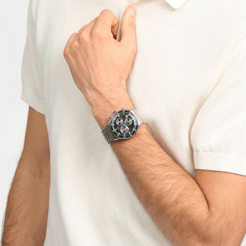 Swatch - Dark Green Irony - Cronografo - Acciaio