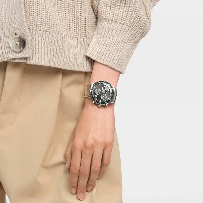 Swatch - Dark Green Irony - Cronografo - Acciaio