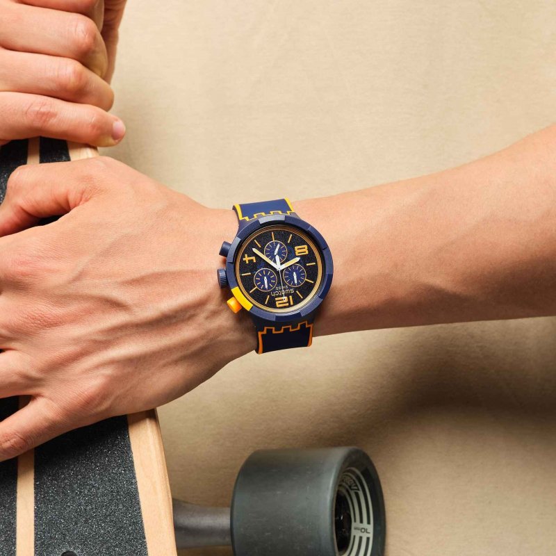 Swatch - Orangepayspay! - Silicone Blu - Swatchpay!