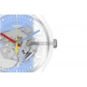 Swatch - Clearly Blue Striped - Silicone - Blu