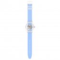 Swatch - Clearly Blue Striped - Silicone - Blu