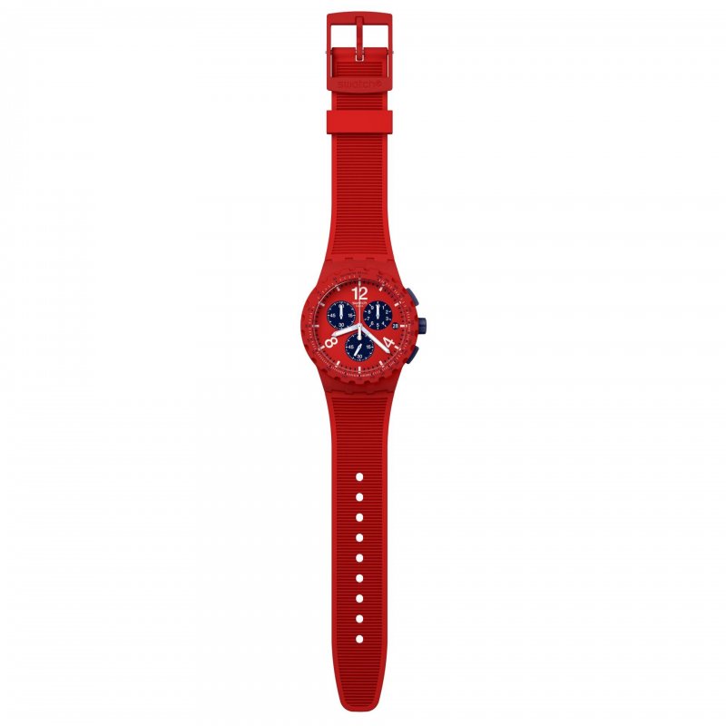 Swatch - Primarily Red - Cronografo Rosso - Silicone