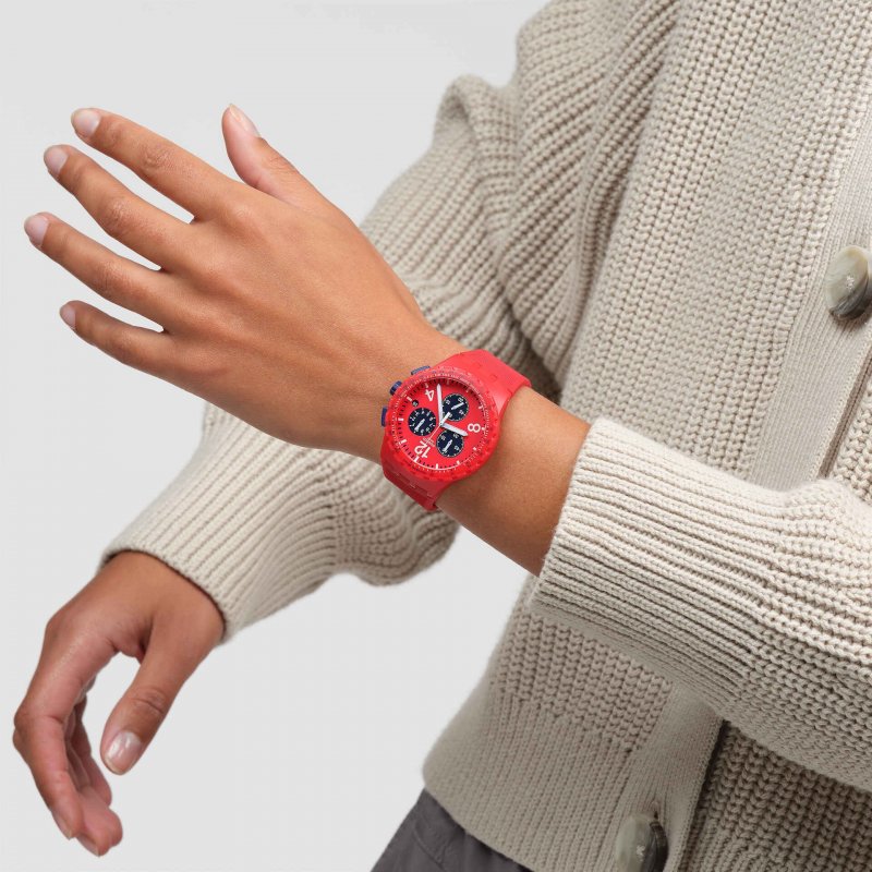 Swatch - Primarily Red - Cronografo Rosso - Silicone