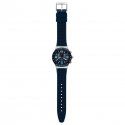 Swatch - Blue Grid Cronografo - Blu - Gomma