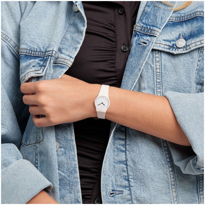 Swatch - Pinkbelle - Quadrante Bianco - Silicone