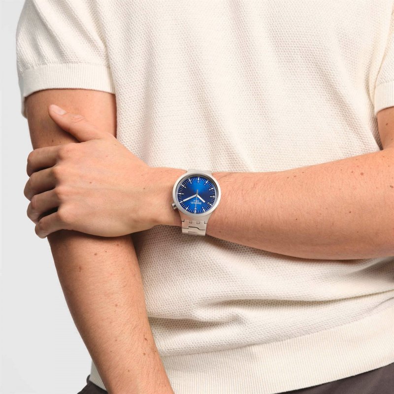 Swatch - Indigo Hour - Quadrante Blu - Acciaio