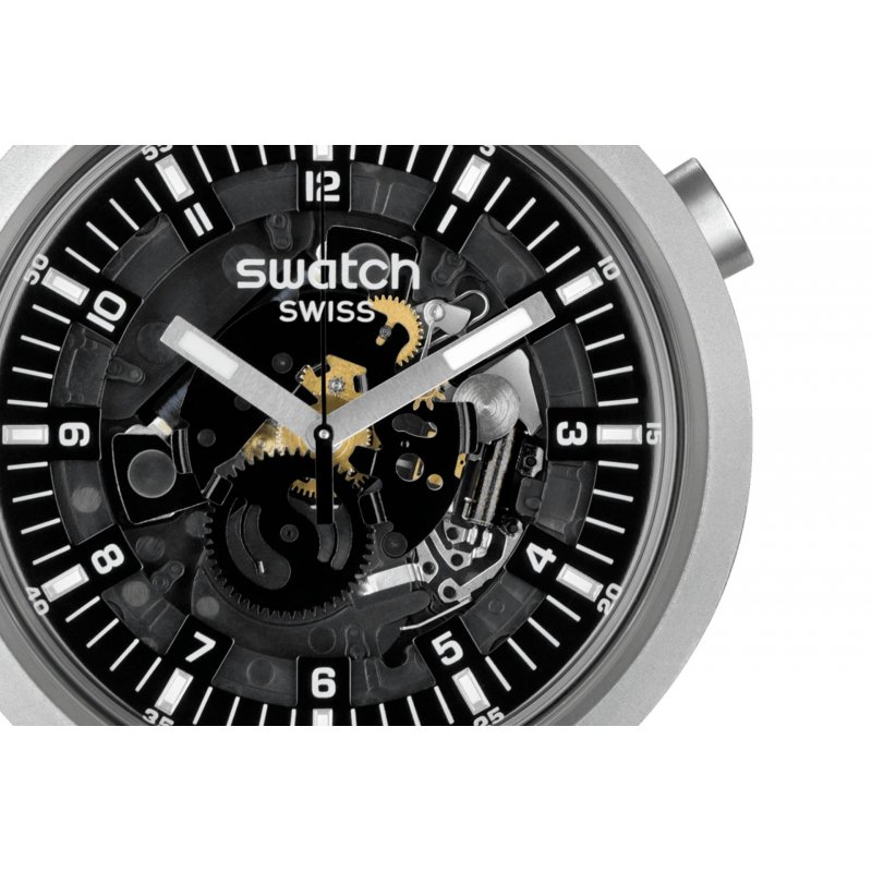 Swatch - Dark Irony - Orologio Oversize - Nero