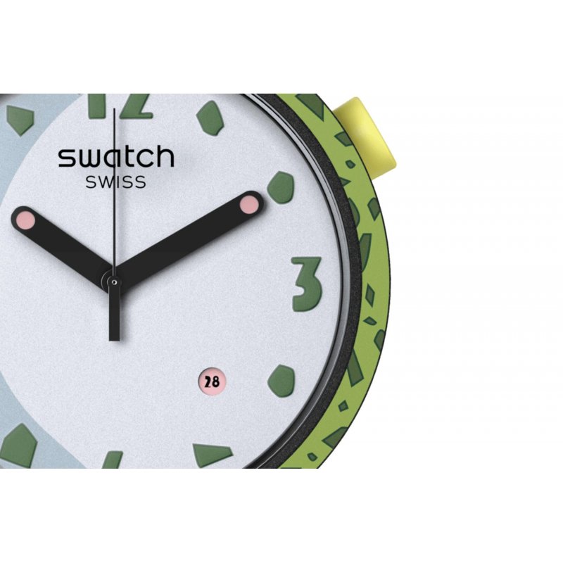 Swatch - Cell X - Big Bold - Nero - Verde