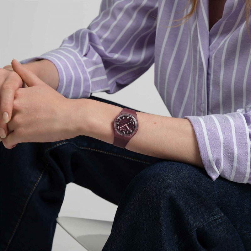 Swatch - Thru The Crown Glass - Bordeaux - Quarzo