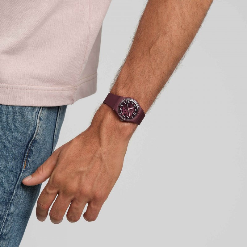 Swatch - Thru The Crown Glass - Bordeaux - Quarzo