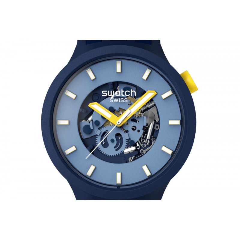 Swatch - Below The Horizon - Orologio Oversize - Blu