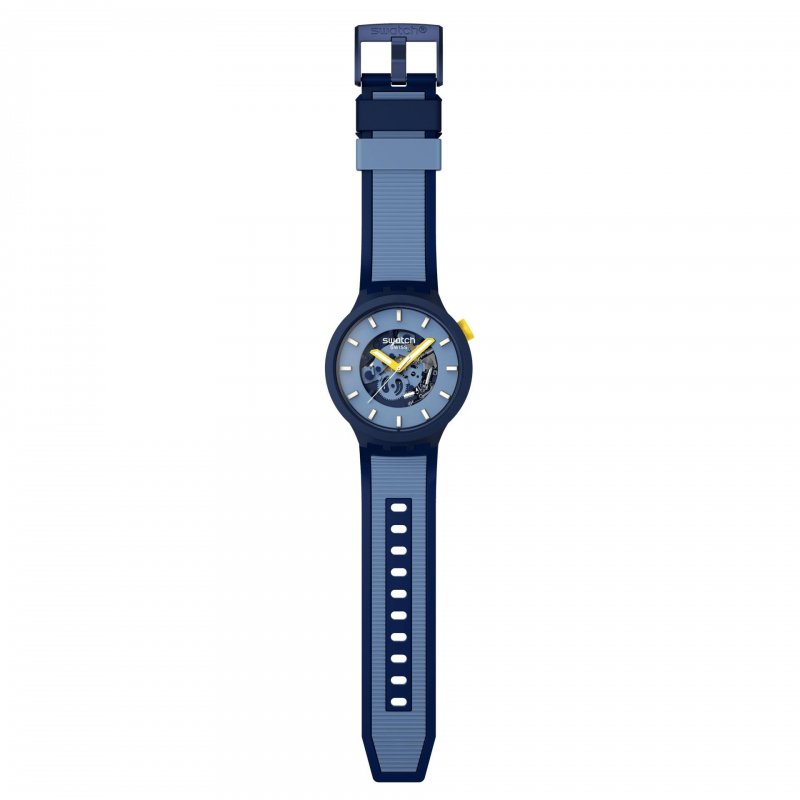 Swatch - Below The Horizon - Orologio Oversize - Blu