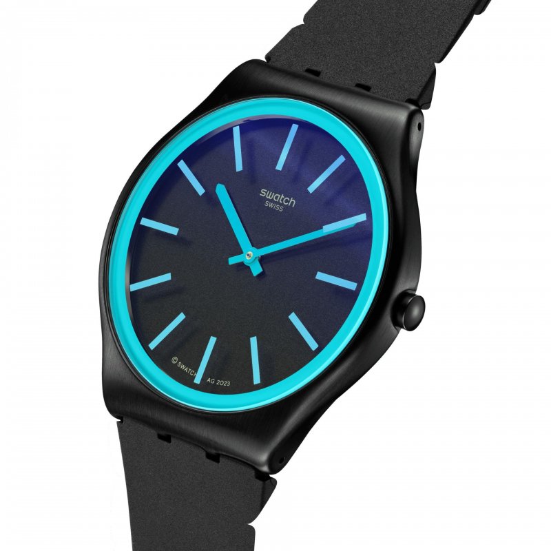 Swatch - Obsidian Shimmer - Quadrante Nero - Gomma