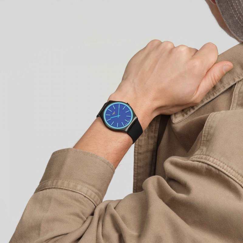 Swatch - Obsidian Shimmer - Quadrante Nero - Gomma