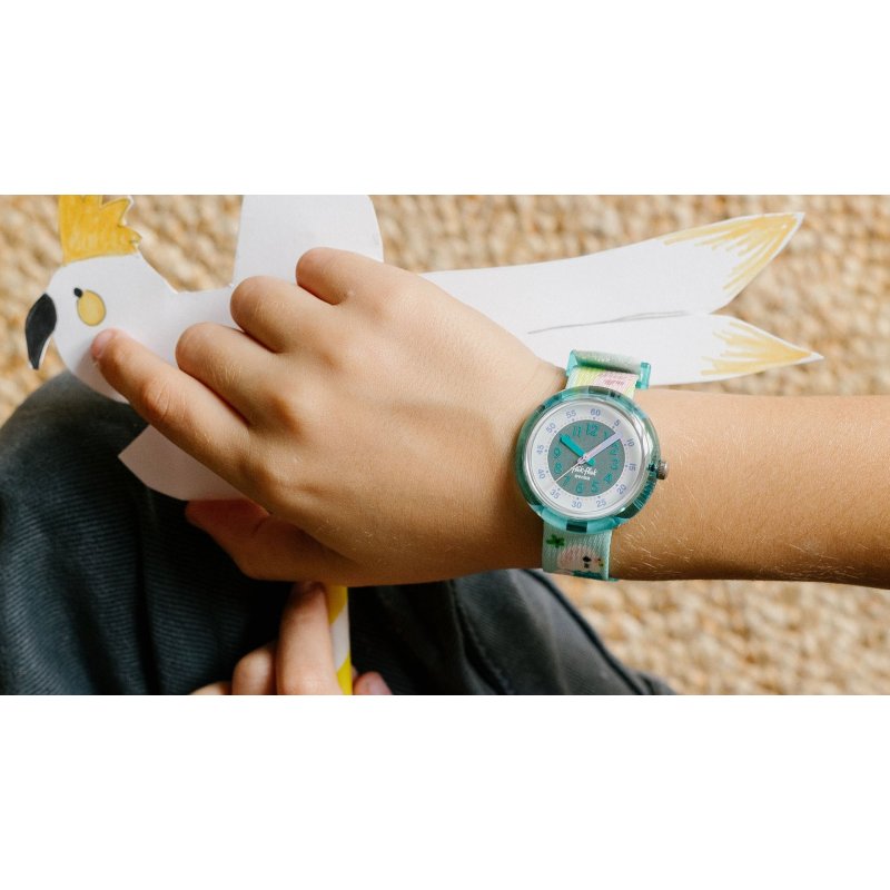 Flik Flak - Happy Budgies - Orologio Bambini - Verde