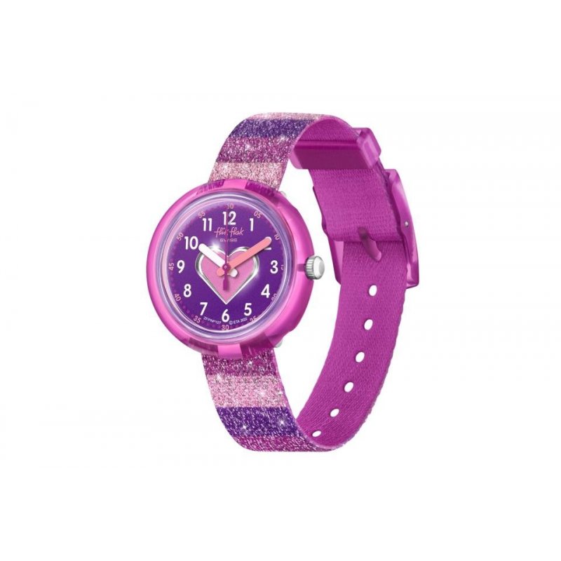 Flik Flak - Stripy Glitter - Orologio Bambini - Rosa