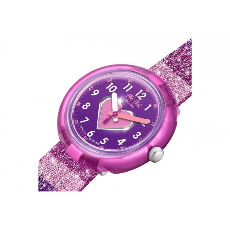 Flik Flak - Stripy Glitter - Orologio Bambini - Rosa