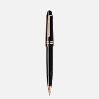 Montblanc - Roller Meisterstück - Resina Nera - Oro Rosa