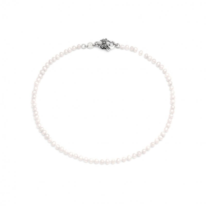 Giovanni Raspini - Collana Margherita - Argento - Perle