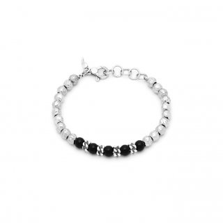 Giovanni Raspini - Bracciale Sfere Onice - Argento