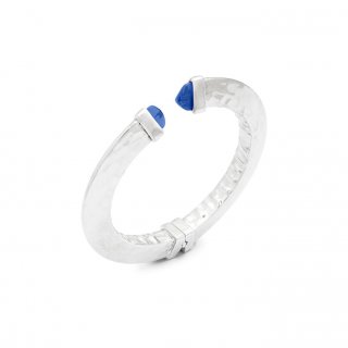 Giovanni Raspini - Bangle Blue Blade - Argento 925 - Cristalli Blu
