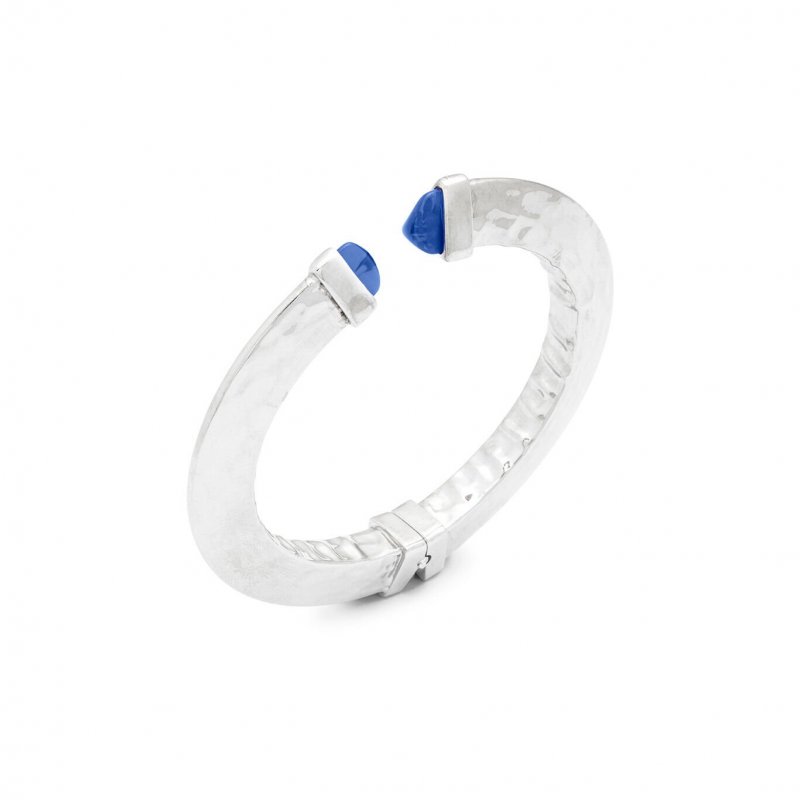 Giovanni Raspini - Bangle Blue Blade - Argento 925 - Cristalli Blu