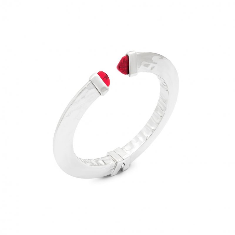Giovanni Raspini - Bangle Red Blade - Argento - Cristalli