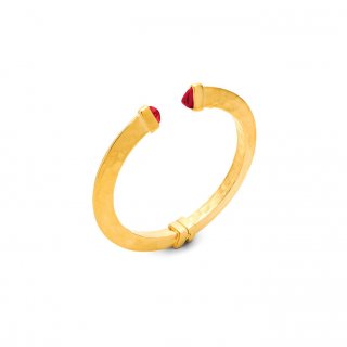 Giovanni Raspini - Bangle Red Blade - Argento - Cristalli