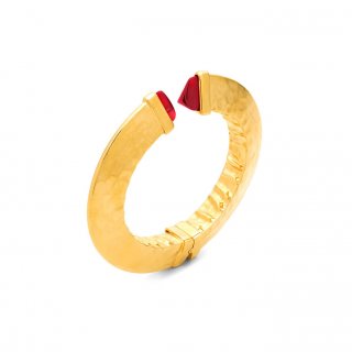 Giovanni Raspini - Bangle Red Blade - Argento - Cristalli