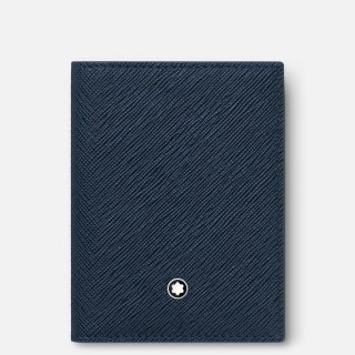 Montblanc - Porta Carte 4 Scomparti - Blu