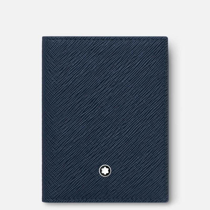 Montblanc - Porta Carte 4 Scomparti - Blu