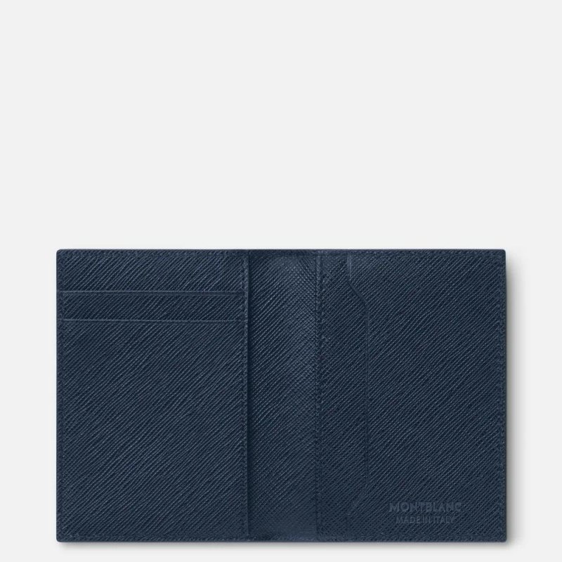 Montblanc - Porta Carte 4 Scomparti - Blu