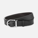 Montblanc - Cintura Reversibile - Pelle Nera/Marrone