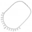 Ottaviani - Collana Rodiata - Cubic Zirconia - Perle