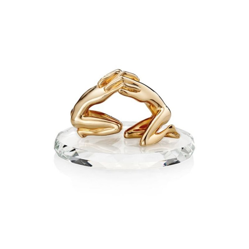 Ottaviani - Scultura Abbraccio - Oro - Cristallo
