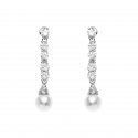 Ottaviani - Orecchini Rodiati - Cubic Zirconia - Perle