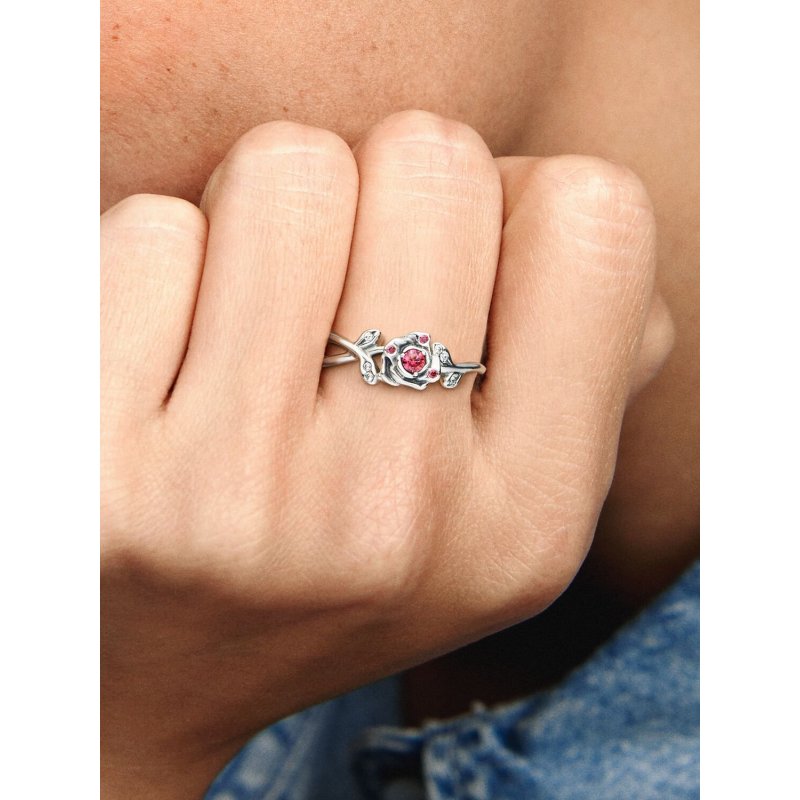 Disney, La Bella E La Bestia, Anello Rosa Incantata