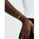 Silver Bracelet With Heart-Shaped Clasp