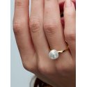 Anello Perla Barocca D’Acqua Dolce Coltivata