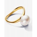 Anello Perla Barocca D’Acqua Dolce Coltivata