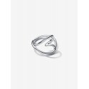 Anello Cuore Linea Sinuosa