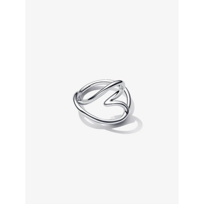 Anello Cuore Linea Sinuosa