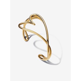 Bracciale Aperto Cuore Linea Sinuosa