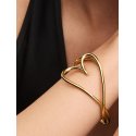Bracciale Aperto Cuore Linea Sinuosa